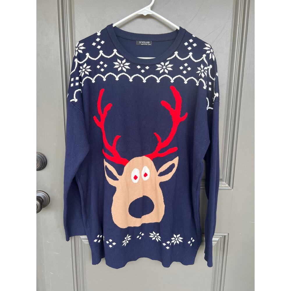 In’voland size 22W ugly Christmas sweater